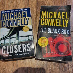 2 Michael Connelly Paperback books The Closers The Black Box